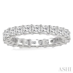 Princess Shape Eternity Diamond Wedding Band