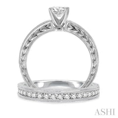 Round Shape Diamond Wedding Set