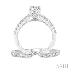 Round Shape Diamond Wedding Set