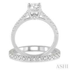 Round Shape Diamond Wedding Set