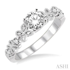 Round Shape Diamond Engagement Ring