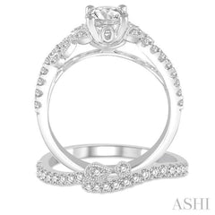 Round Shape Diamond Wedding Set