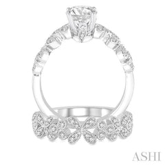 Round Shape Diamond Wedding Set