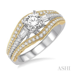 Round Shape Diamond Engagement Ring