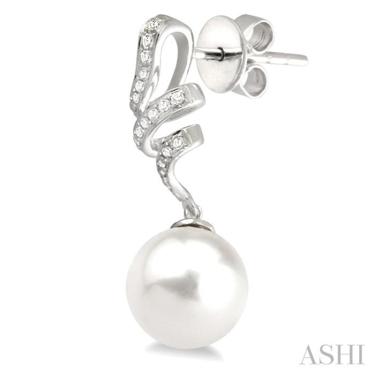 Pearl & Diamond Fashion Earrings