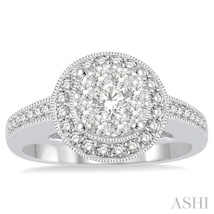 Halo Lovebright Diamond Engagement Ring