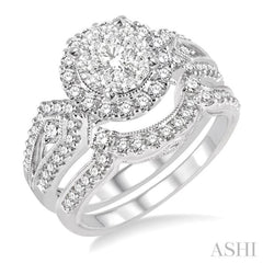 Halo Lovebright Diamond Wedding Set