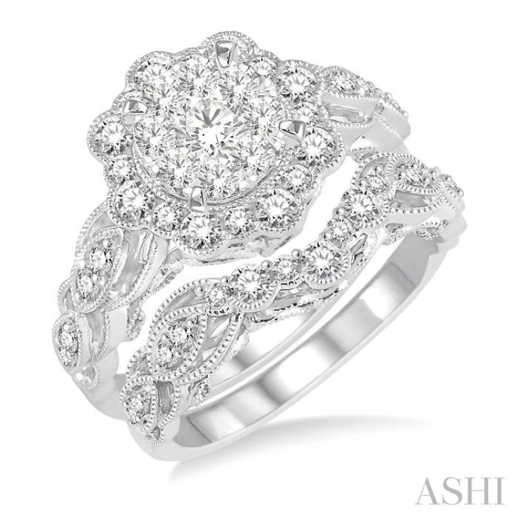 Halo Lovebright Diamond Wedding Set