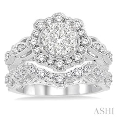 Halo Lovebright Diamond Wedding Set