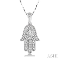 Hamsa Diamond Pendant