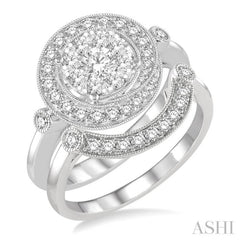 Halo Lovebright Diamond Wedding Set