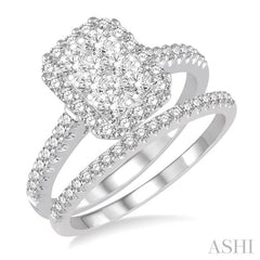 Halo Lovebright Diamond Wedding Set