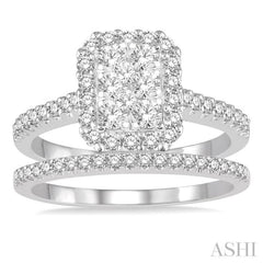 Halo Lovebright Diamond Wedding Set