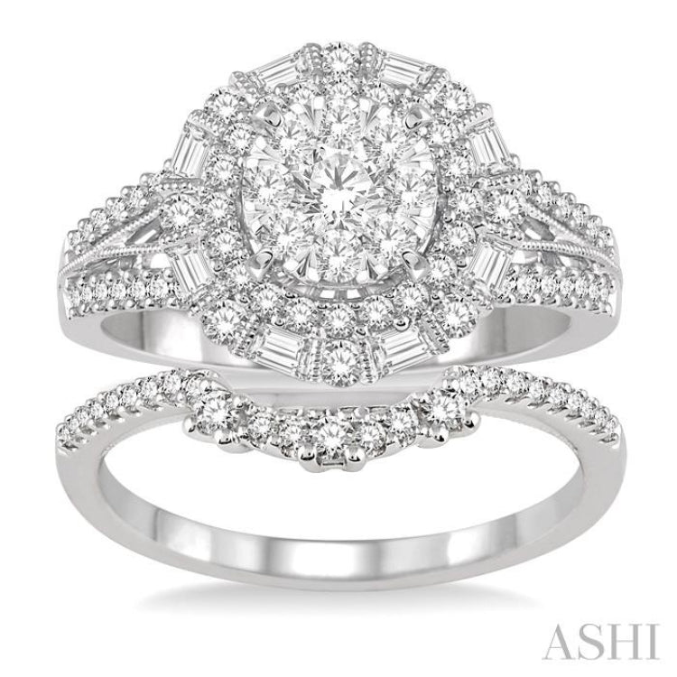 Halo Lovebright Diamond Wedding Set