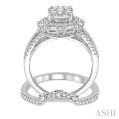 Halo Lovebright Diamond Wedding Set