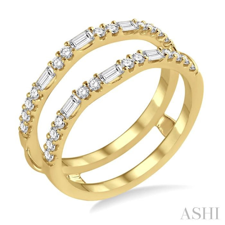 Baguette Diamond Insert Ring