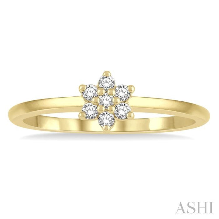 Stackable Flower Petite Diamond Fashion Ring