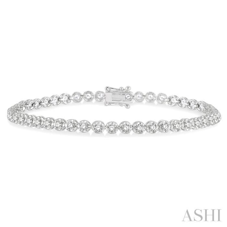 Illusion Diamond Tennis Bracelet