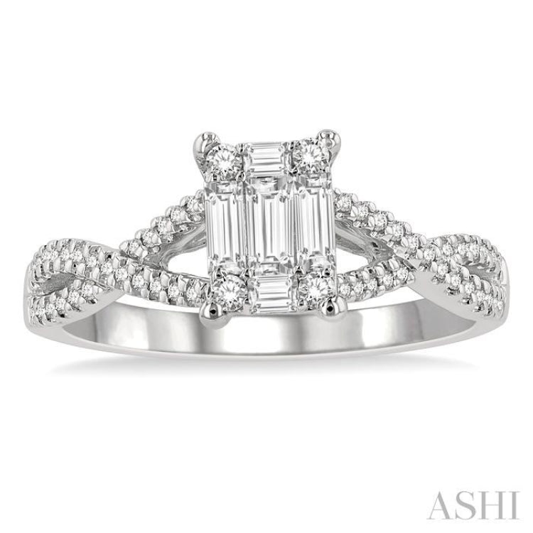 Fusion Diamond Engagement Ring