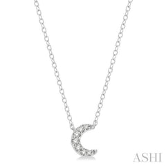 Crescent Petite Diamond Fashion Pendant