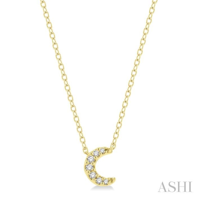 Crescent Petite Diamond Fashion Pendant