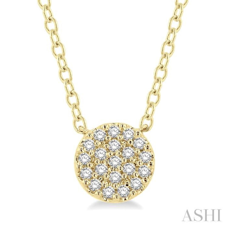 Disc Petite Diamond Fashion Pendant