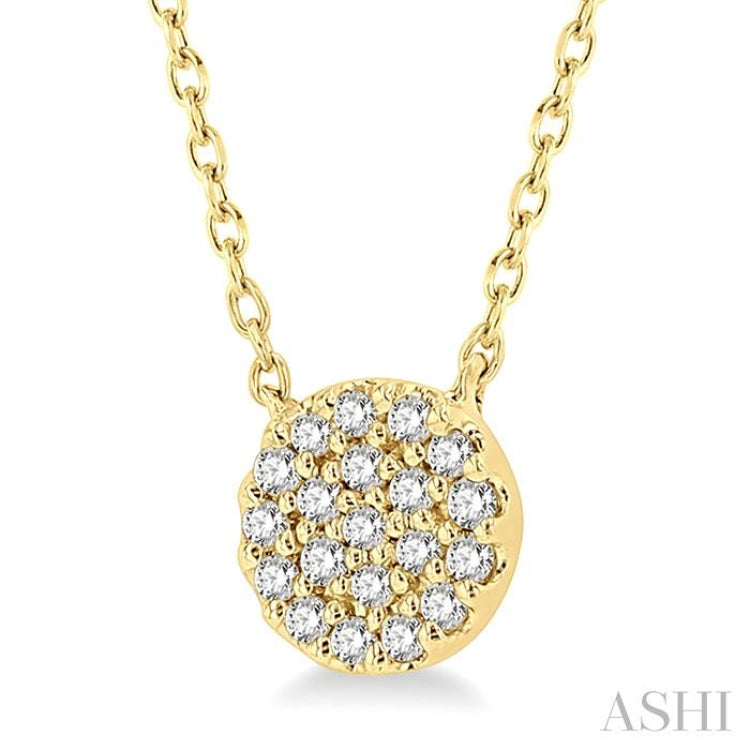 Disc Petite Diamond Fashion Pendant