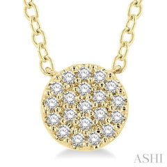 Disc Petite Diamond Fashion Pendant