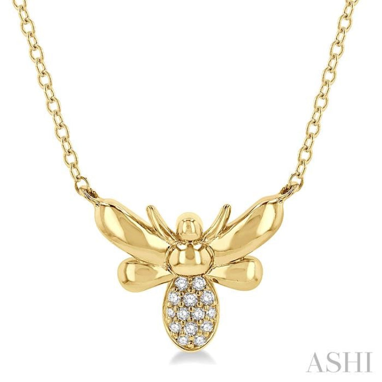 Bumble Bee Petite Diamond Fashion Pendant