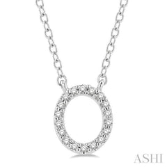 'O' Initial Diamond Pendant