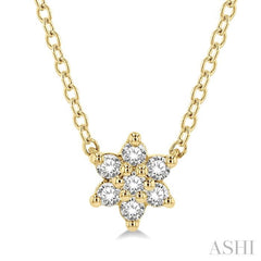 Flower Petite Diamond Fashion Pendant