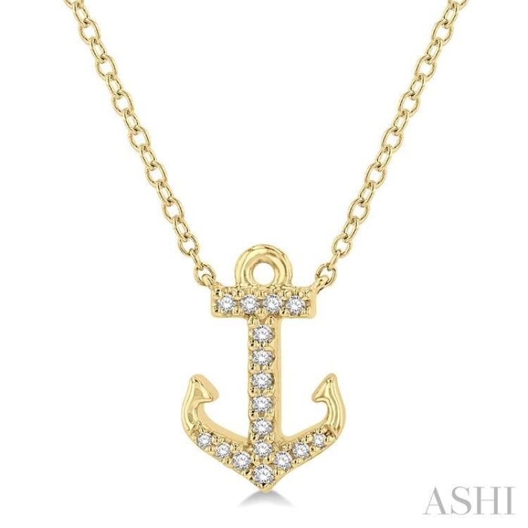 Anchor Petite Diamond Fashion Pendant