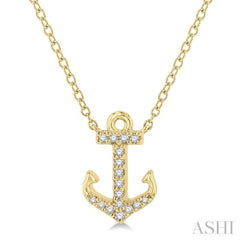 Anchor Petite Diamond Fashion Pendant