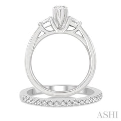 Marquise Shape Diamond Wedding Set