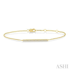 Bar Petite Diamond Fashion Chain Bracelet