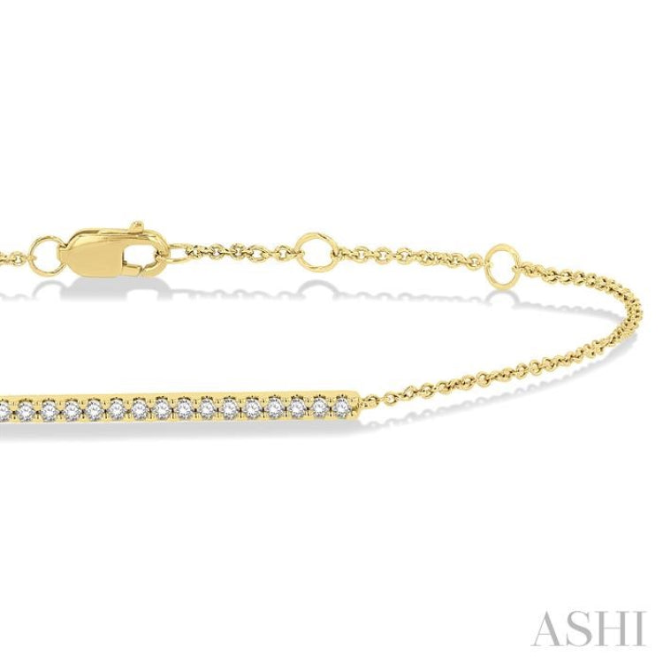 Bar Petite Diamond Fashion Chain Bracelet