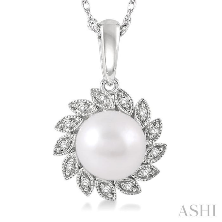 Pearl & Diamond Fashion Pendant