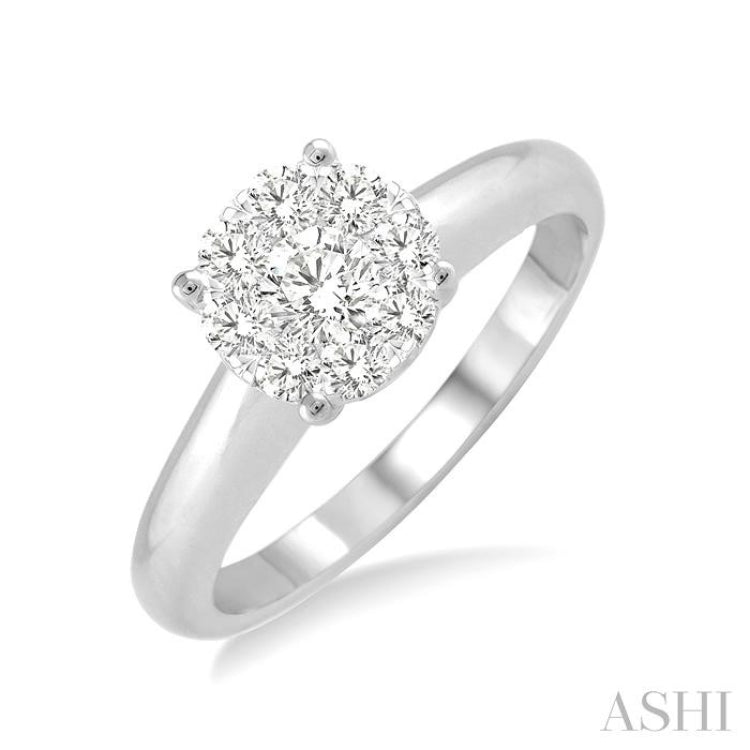 Round Shape Lovebright Essential Diamond Ring