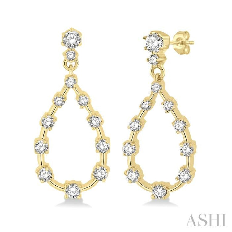 Drop Scatter Diamond Fashion Earrings