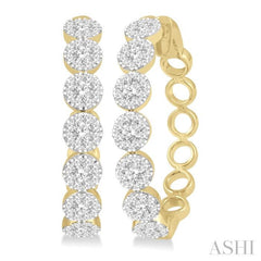 Lovebright Essential Diamond Hoop Earrings