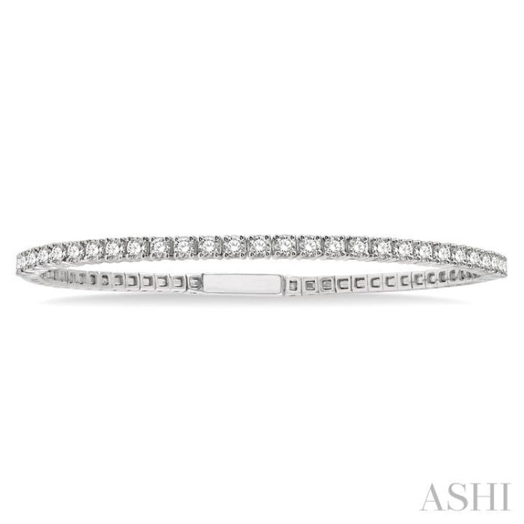 Stackable Diamond Flexible Bangle