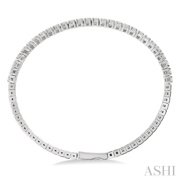 Stackable Diamond Flexible Bangle