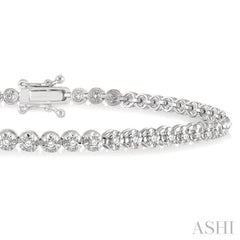 Illusion Diamond Tennis Bracelet