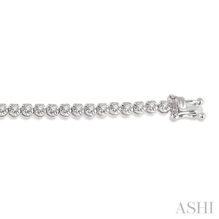 Illusion Diamond Tennis Bracelet