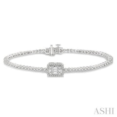 Halo Fusion Diamond Bracelet