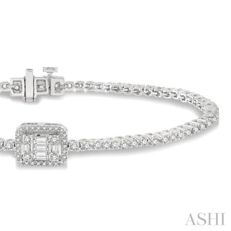 Halo Fusion Diamond Bracelet