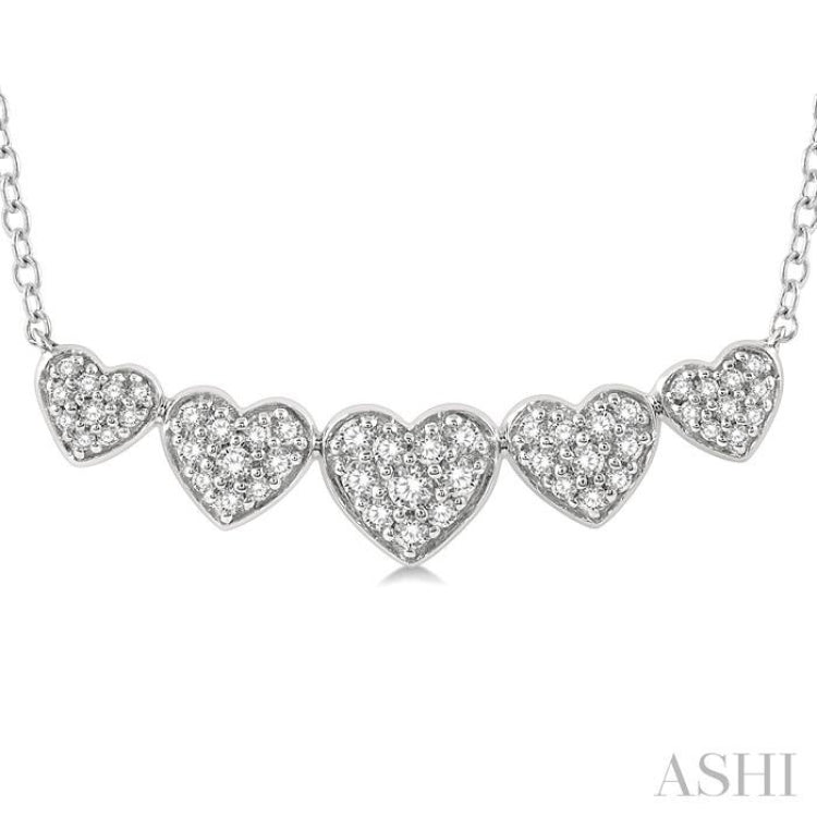 Heart Shape Diamond Necklace