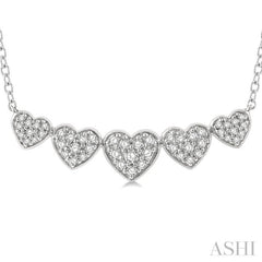 Heart Shape Diamond Necklace