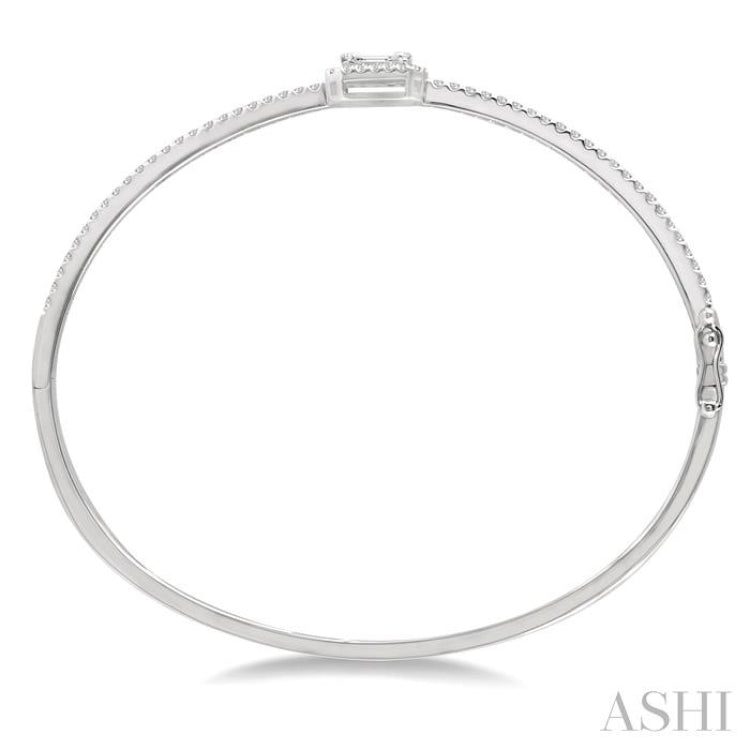 Halo Fusion Diamond Fashion Bangle