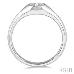 Round Shape Lovebright Essential Diamond Signet Ring